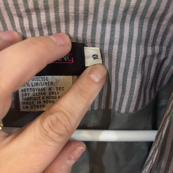 vintage pink and grey oversized 80s blazer * accepting offers - Picture 3 of 7